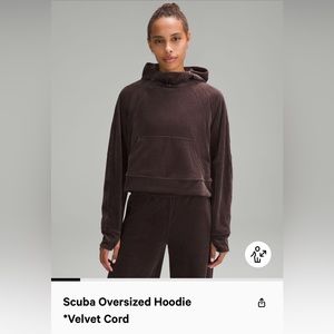Lululemon Scuba Oversized Hoodie *Velvet Cord